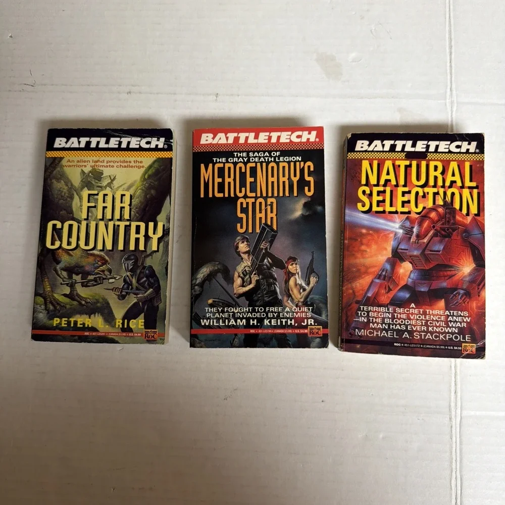 BATTLETECH Series Lot of 9‎ Set of Vintage Paperback PB Books 1st Printings
